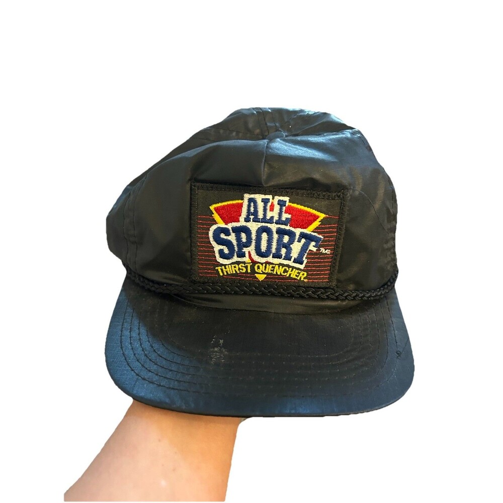 All Sport Thirst Quencher Hat Snapback Black Vintage